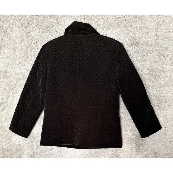 Esprit Women's Quilted Black Jacket with Front Zipper and Pockets - Medium - Picture 2 of 8